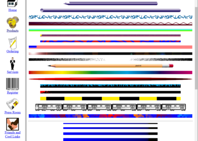 Screenshot of Pixel Monkey website 1996