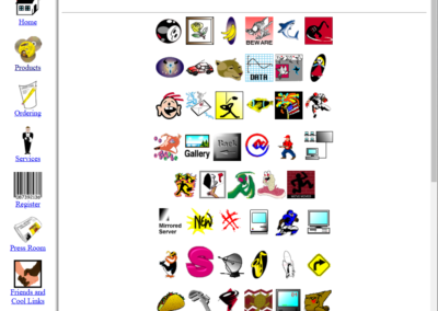 Screenshot of Pixel Monkey website 1996