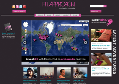 A screenshot of the Fit Approach website